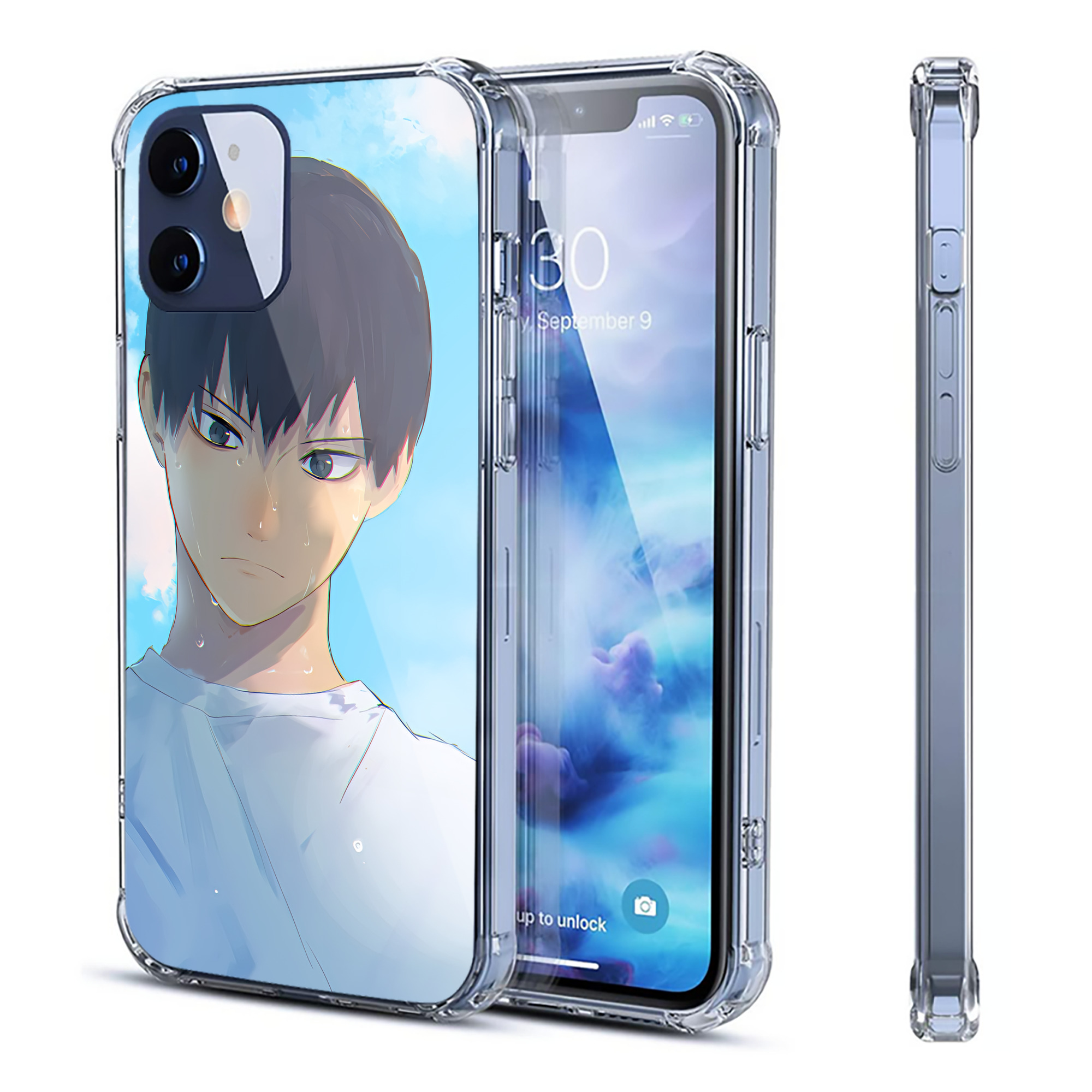 （画像用） ハイキュー!! Haikyu!! 【iPhone 12シリーズ対応】透明スマホケース（クリアソフトケース）
